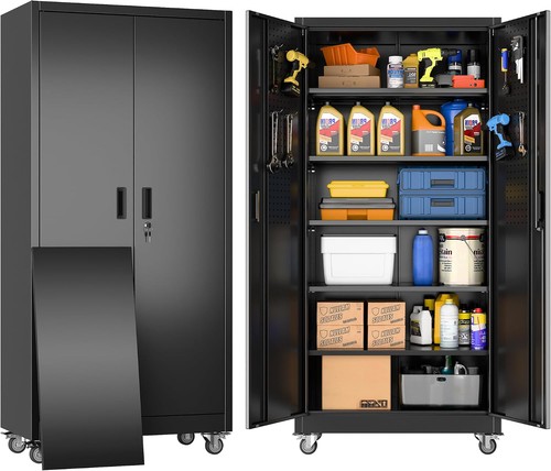 Metallschrank mit pegboard und - mit,