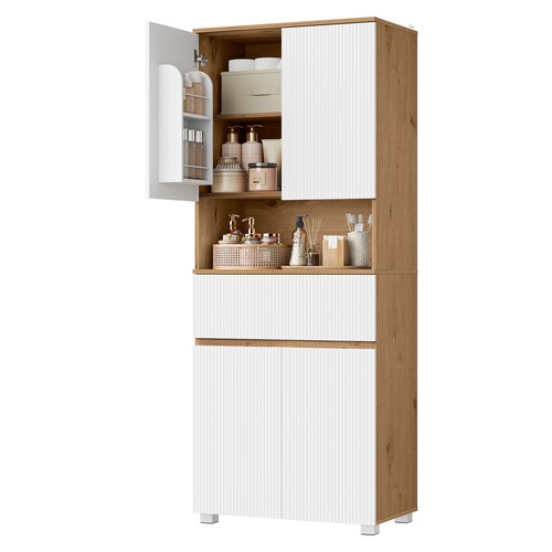 Eugad badezimmerschrank hoch - badezimmerschrank,