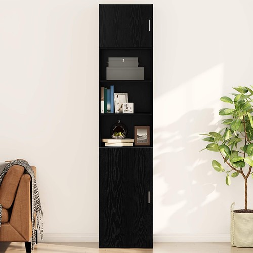 Vidaxl wandschrank schwarz - wandschrank,