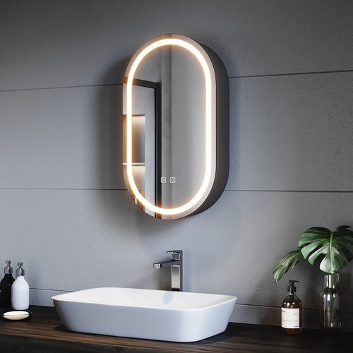 Spiegelschrank 40cm mit led - 40cm,